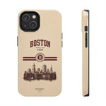 Boston Skyline Tough Phone Case — Vintage Cityscape, 'Boston 2026' Protective Phone Cover