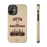 Boston Skyline Tough Phone Case — Vintage Cityscape, 'Boston 2026' Protective Phone Cover