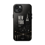 New York 2026 Tough Phone Case — Black Cityscape Protective Cover