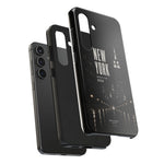 New York 2026 Tough Phone Case — Black Cityscape Protective Cover
