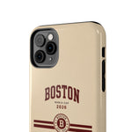Boston Skyline Tough Phone Case — Vintage Cityscape, 'Boston 2026' Protective Phone Cover