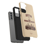 Boston Skyline Tough Phone Case — Vintage Cityscape, 'Boston 2026' Protective Phone Cover