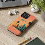 Miami Sunset Tough Phone Case — Retro Palm Beach Phone Cover (Includes “Miami 2026” Text)