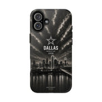 Dallas World Cup 2026 Tough Phone Case – Black City Skyline with Star Logo
