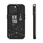 New York 2026 Tough Phone Case — Black Cityscape Protective Cover