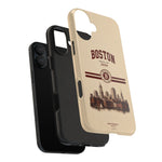Boston Skyline Tough Phone Case — Vintage Cityscape, 'Boston 2026' Protective Phone Cover