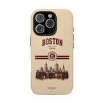 Boston Skyline Tough Phone Case — Vintage Cityscape, 'Boston 2026' Protective Phone Cover