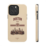 Boston Skyline Tough Phone Case — Vintage Cityscape, 'Boston 2026' Protective Phone Cover