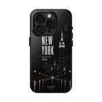 New York 2026 Tough Phone Case — Black Cityscape Protective Cover