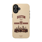 Boston Skyline Tough Phone Case — Vintage Cityscape, 'Boston 2026' Protective Phone Cover
