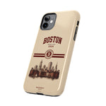Boston Skyline Tough Phone Case — Vintage Cityscape, 'Boston 2026' Protective Phone Cover