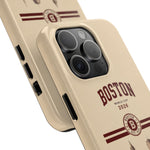 Boston Skyline Tough Phone Case — Vintage Cityscape, 'Boston 2026' Protective Phone Cover