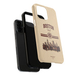 Boston Skyline Tough Phone Case — Vintage Cityscape, 'Boston 2026' Protective Phone Cover
