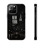 New York 2026 Tough Phone Case — Black Cityscape Protective Cover
