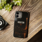 Houston Skyline Tough Phone Case — World Cup 2026 Night Cityscape