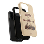 Boston Skyline Tough Phone Case — Vintage Cityscape, 'Boston 2026' Protective Phone Cover