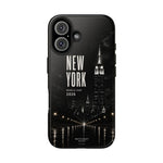 New York 2026 Tough Phone Case — Black Cityscape Protective Cover