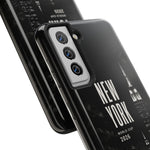 New York 2026 Tough Phone Case — Black Cityscape Protective Cover