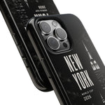 New York 2026 Tough Phone Case — Black Cityscape Protective Cover