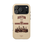 Boston Skyline Tough Phone Case — Vintage Cityscape, 'Boston 2026' Protective Phone Cover