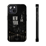 New York 2026 Tough Phone Case — Black Cityscape Protective Cover