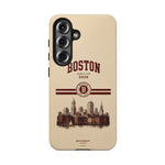 Boston Skyline Tough Phone Case — Vintage Cityscape, 'Boston 2026' Protective Phone Cover
