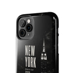 New York 2026 Tough Phone Case — Black Cityscape Protective Cover