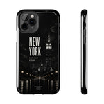 New York 2026 Tough Phone Case — Black Cityscape Protective Cover