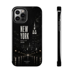 New York 2026 Tough Phone Case — Black Cityscape Protective Cover