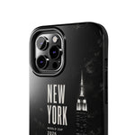 New York 2026 Tough Phone Case — Black Cityscape Protective Cover