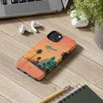 Miami Sunset Tough Phone Case — Retro Palm Beach Phone Cover (Includes “Miami 2026” Text)