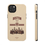 Boston Skyline Tough Phone Case — Vintage Cityscape, 'Boston 2026' Protective Phone Cover