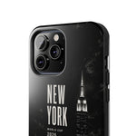 New York 2026 Tough Phone Case — Black Cityscape Protective Cover