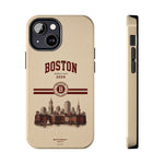 Boston Skyline Tough Phone Case — Vintage Cityscape, 'Boston 2026' Protective Phone Cover