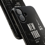 New York 2026 Tough Phone Case — Black Cityscape Protective Cover