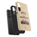 Boston Skyline Tough Phone Case — Vintage Cityscape, 'Boston 2026' Protective Phone Cover