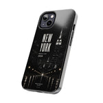 New York 2026 Tough Phone Case — Black Cityscape Protective Cover