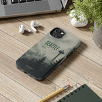 Seattle 2026 Tough Phone Case — Space Needle Mist Forest Protective Cover