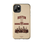 Boston Skyline Tough Phone Case — Vintage Cityscape, 'Boston 2026' Protective Phone Cover