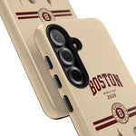 Boston Skyline Tough Phone Case — Vintage Cityscape, 'Boston 2026' Protective Phone Cover