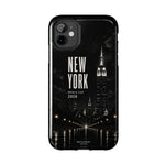New York 2026 Tough Phone Case — Black Cityscape Protective Cover