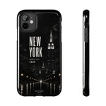 New York 2026 Tough Phone Case — Black Cityscape Protective Cover