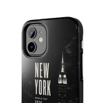 New York 2026 Tough Phone Case — Black Cityscape Protective Cover