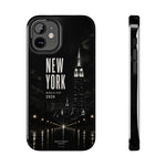 New York 2026 Tough Phone Case — Black Cityscape Protective Cover
