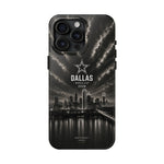 Dallas World Cup 2026 Tough Phone Case – Black City Skyline with Star Logo