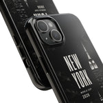 New York 2026 Tough Phone Case — Black Cityscape Protective Cover