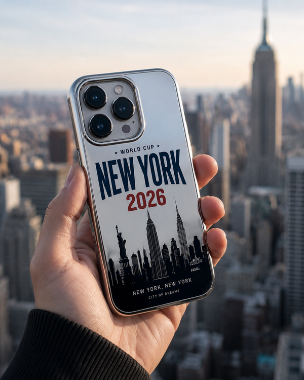 New York 2026 — Chrome iPhone Case
